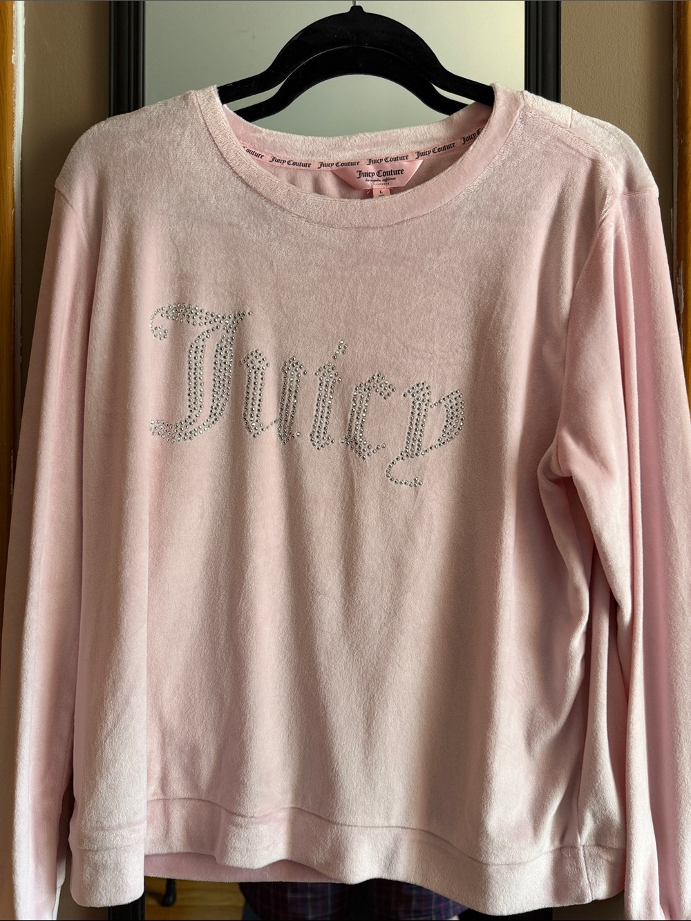Juicy Couture Pink Logo Sleepwear Sweat Shirt